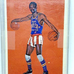 Dallas Thornton 1971-72 Harlem Globetrotters Fleer Trading Card #84 in Hard Case